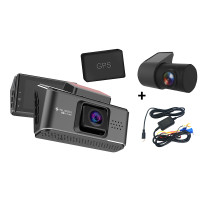 ราคา iSuper Dash Cam Pro 2 กล้องติดรถยนต์ คมชัด 2160p 4K Sensor Sony IMX415 รองรับ GPS -12M + SD 256 GB หน้า+หลังรุ่น 2+HWK (12233470)