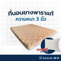 ราคา fadell latex ที่นอนยางพาราอัด 100% สีชานม ขนาด 3.5 ฟุต หนา 3 นิ้ว แถมหมอน f3 (12415344)