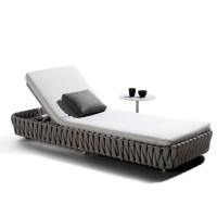 ราคา Chann - เตียงอาบน้ำ/ริมสระน้ำ โครงอลูมิเนียม เชือกถักสาน เบาะผ้าสะท้อนน้ำ รุ่น SB002 เชือกสานไขว้ (12474961)