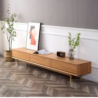 ราคา FURNATUR ชั้นวางทีวี ไม้โอ๊ค สีวอลนัท รุ่น TVC043 120ซม (12640033)