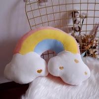 ราคา MOODMYDAY หมอนอิงก้อนเมฆ หมอนอิงพระจันทร์ หมอนอิงสายรุ้ง ผ้านุ่ม สายรุ้ง (12497071)