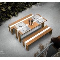 ราคา LUCA TABLE SET 150 ชุดโต๊ะสนาม เฟอร์นิเจอร์กลางแจ้ง เฟอร์นิเจอร์สนาม outdoor furniture โต๊ะกาแฟ โต๊ะทานข้าว สีไม้ธรรมชาติ 120cm. LUCA SET (10889670)