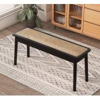 ราคา MY DOLLS HOUSE ม้านั่งไม้ รุ่นลี LEE BENCH ไม้แท้ แต่งด้วยหวายสาน 120 CM. สีดำ BLACK (12141694)