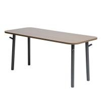 ราคา MOdernform Steelcase โต๊ะทำงาน รุ่น Flex work table ขนาด W180XD80cm walnut-black (12147947)