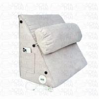 ราคา Sofathai หมอนพิงหลัง เลือกผ้าได้ ผ้ากันน้ำ ผ้า Pet Friendly หมอนเอนหลัง ที่พิงหลัง รองรับสรีระ โรงงานคนไทยผลิตเอง ผ้าทนพิเศษ สีเทา มีที่ชาร์จมือถือได (12537726)