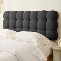 ราคา FairyHouse หมอนหัวเตียง BH24-03 ฟูกหัวเตียง ฟูก หมอนอิง 5ฟุต 150ซม ขนแกะ ดำ (12570538)