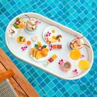 ราคา WAII ALLMAKER |ถาดลอยน้ำ Floating tray - ทรงรี 110cm. 110x60x13 cm. ขาว (10203155)