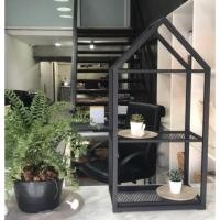 ราคา Bai-gluay 'studio โครงบ้านเหล็ก บ้านกระบองเพชร โรงเรือนจิ๋ว 3 ระดับ | ประกอบสำเร็จ พร้อมใช้งาน 2 ชั้น ดำ (10750331)