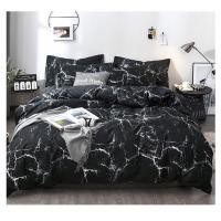 ราคา Zzsleepshop Zz ชุดผ้าปูครบเซ็ต 6feet โทนดำ ลายหินอ่อน (ขนาด 6 ฟุต) (10146973)