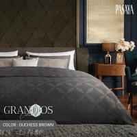 ราคา PASAYA ชุดผ้าปูที่นอน 6 ฟุต KING (Set 3 ชิ้น) - GRANDIOS COLLECTION 1100 Series 6 ฟุต DUCHESS BROWN (10363672)