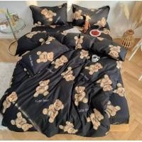 ราคา baikao shop ชุดผ้าปูที่นอนลายพี่หมี สีตรงปกน่ารัก ครบเซต 6 ชิ้น 5feet 5 ฟุต ลายหมี4 (10418056)