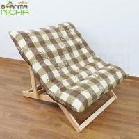 ราคา Baanmainicha ผ้าคลุมปลอกเบาะ ผ้าคลุมเก้าอี้พักผ่อน ลายสก็อตใบไม้น้ำตาล (10466618)