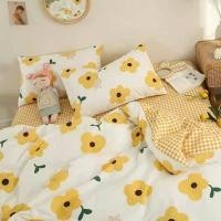 ราคา ร้านMETANGSHOP56 ชุดผ้าปูที่นอนพร้อมผ้านวมครบชุด6ชิ้น (มีผ้าห่มเป็นแบบนวมเบา) 6feet ดอกไม้เหลือง 6 ฟุต (10454336)