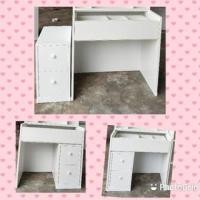 ราคา Hawa 90 Furniture โต๊ะเครื่องแป้งเกาหลีเกาหลี รุ่น140 42*84*140 #2 ขาโต๊ะ+กระจก+ลิ้นชัก (10753445)