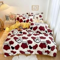 ราคา Cherry sheep ผ้าปูที่นอนขนแกะ หมี น้ำตาล ขาว 6 ฟุต เสริมไส้นวม Hillton (10915385)