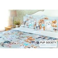 ราคา EXOTICA ปลอกหมอน/ปลอกหมอนข้าง/ปลอกหมอนบอดี้ ลาย Pup Society ปลอกหมอนข้าง 1 ชิ้น Blue (10862492)