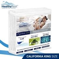ราคา HealthyRest Mattress Protector 6feet5inch California King Size Fitted Mattress Protector White (10907741)
