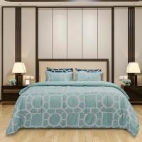 ราคา Picasso ชุดผ้าปูที่นอน(รวมผ้านวม) ขนาด 6 ฟุต รุ่น BASIC ลาย Rome สีเขียวมินต์ จำนวน 6 ชิ้น ผ้าคอตตอน ทอ350 เส้น/ตร.ซม King Size (6 ฟุต) (11033310)