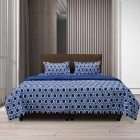 ราคา Picasso ชุดผ้าปูที่นอน (รวมผ้านวม) รุ่น Smile ลาย Oslo สีน้ำเงิน - ผ้าไมโครซาติน ทอ 350 เส้น/ตร.ซม. 5feet Queen Size (5 ฟุต) (11051970)