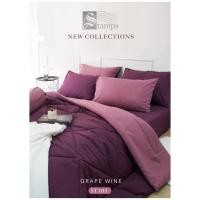 ราคา Stamps ชุดเซ็ทผ้าปู ผ้านวม ST105 ST106 ( 10 เฉดสี ปี 2023) ทอหนา 330 เส้นด้าย สีม่วง ไวน์ ST105,ผ้าปู3.5ฟุต+นวม (12075302)