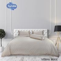 ราคา Synda ผ้าปูที่นอนรัดมุม รุ่น Micro Plus Cotton ทอ 520 เส้นด้าย ลาย VERNA BEIGE ผ้าปู 6 ฟุต (12084353)