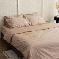 ราคา Solstice Home ชุดผ้าปูที่นอน / ปลอกผ้านวม / ปลอกหมอน ผ้า Silky Cotton - คอตตอน 100% - ขนาด 3.5/5/6 ฟุต Light Beige,5/6 ปลอกนวม+หนุน (12097425)