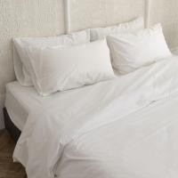 ราคา Solstice Home ชุดผ้าปูที่นอน / ปลอกผ้านวม / ปลอกหมอน ผ้า Silky Cotton - คอตตอน 100% - ขนาด 3.5/5/6 ฟุต Milky White,3.5 ปลอกนวม+หนุน (12097465)