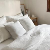 ราคา Solstice Home ชุดผ้าปูที่นอน / ปลอกผ้านวม / ปลอกหมอน ผ้า Cloud Cotton Off White,ปลอกนวม 90*100 นิ้ว (12097487)