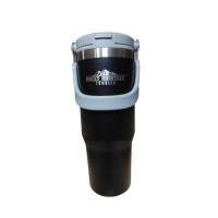 ราคา Rocky Mountain แก้วเก็บความเย็น Tumbler รุ่นมีหูหิ้วพร้อมที่ดูดน้ำ เก็บน้ำแข็งได้นาน 24ชั่วโมง ขนาด 30 ออนซ์ K306-ดำ-30oz ดำ (12174620)