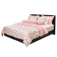 ราคา santas ชุดเครื่องนอน ดีไซน์ petunia 6 ฟุต 7 ชิ้น ทอ 350 เส้นด้าย (12199953)