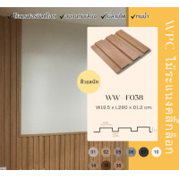ราคา Wallah Brand ระแนงไม้เทียม ระแนงไม้วัสดุ WPC รั้วระแนงตกแต่งบ้าน รุ่นF038-Cherry ยาว 1เมตร40เซน (12214782)
