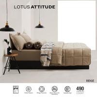ราคา LOTUS ATTITUDE ชุดผ้าปู สัมผัสนุ่ม ดุจใยไหม ความละเอียด 490 เส้น รุ่น Basic BEIGE 5 ฟุต(ไม่รวมผ้านวม) (12352598)