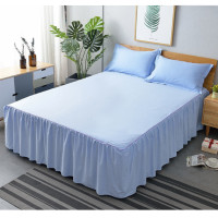 ราคา DDbedroom ผ้าปูที่นอน 5 ฟุต 6 ฟุต มีชายระบาย+ปลอกหมอน 2 ใบ ผ้าฝ้าย 100% เนื้อหนานุ่ม สีเรียบหลายสี BSP-05 6 ฟุต (12432784)
