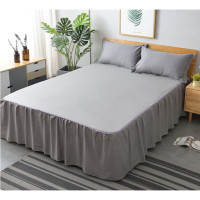 ราคา DDbedroom ผ้าปูที่นอน 5 ฟุต 6 ฟุต มีชายระบาย+ปลอกหมอน 2 ใบ ผ้าฝ้าย 100% เนื้อหนานุ่ม สีเรียบหลายสี BSP-06 6 ฟุต (12432786)