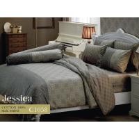 ราคา JESSICA 100% Cotton Silk Shine 6 ฟุต 6 ชิ้น ชุดเครื่องนอน ผ้าปูที่นอน ผ้าห่มนวม C1058 ชุด 6 ฟุต 6 ชิ้น (12505971)