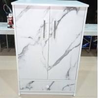 ราคา Hawa 90 Furniture ตู้เสื้อผ้าเด็ก รุ่นตู้นเสื้อคุณหนู 2บาน 2ลิ้นชัก 43*60*96 #3 ลายหินอ่อน (10753533)