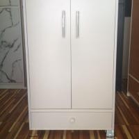 ราคา Hawa 90 Furniture ตู้เสื้อผ้าเด็ก รุ่นตู้นเสื้อคุณหนู 2บาน 2ลิ้นชัก 43*60*96 #3 แบบเพิ่มขาสวย (10753544)