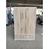 ราคา Hawa 90 Furniture ตู้เสื้อผ้าเด็ก รุ่นตู้นเสื้อคุณหนู 2บาน 2ลิ้นชัก 43*60*96 #3 ขาวประตูโซลิค (10753552)