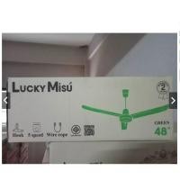 ราคา LUCKY MISU พัดลมเพดาน ลัคกี้มิตซู 36 นิ้ว / 48 นิ้ว / 56 นิ้ว สีขาว / สีเขียว - มาตรฐาน มอก. 934-2558 เขียว LUCKY 48 5สปีด (10832865)