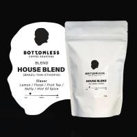 ราคา Bottomless เมล็ดกาแฟ Bottomless - House Blend (บราซิล-เอธิโอเปีย-ไทย) เมล็ดกาแฟคั่ว - คั่วอ่อน ขนาด 200 กรัม 200 กรัม บดสำหรับ Aeropress (12202833)