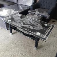 ราคา JrDecore โต๊ะกลางโซฟา โต๊ะกลางกระจก 2 ชั้น โต๊ะกลาง กระจกนิรภัย OMG3 (10726702)