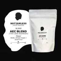 ราคา Bottomless เมล็ดกาแฟคั่ว AEC Blend 200 กรัม BOTTOMLESS AEC Blend Roasted Coffee Beans 200g แบบเมล็ด(Whole Bean) 200 กรัม (12202599)
