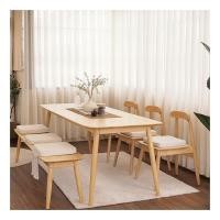 ราคา BAAN FURNITURE ชุดโต๊ะไม้ยางพารา รุ่นโบรีส เซต สีธรรมชาติ ชุดขนาด 80x200x75 ซม. (12070852)