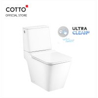 Cotto สุขภัณฑ์สองชิ้น 4.5 ลิตร รุ่น Simply Modish Touchless C124237