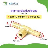 ราคา tn สามทางเกลียวประปากลาง 156-5-4 ข้อต่อสามทาง ข้อต่อเกษตร ข้อต่อ ทองเหลือง ขนาดหางปลา 5/16"xเกลียวนอก 1/4" (12144839)