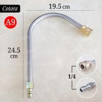 ราคา Cotora แปลงปืน หัวสวมเร็ว 1/4" ทองเหลือง ข้อต่อ ปืนฉีดน้ำแรงดันสูง ปลายปืน คอปเปอร์ ใช้ได้กับปืนฉีดน้ำหลายยี่ห้อ A9 (12193465)