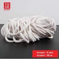 ราคา TODA เชือกมาคราเม่ Macrame เชือกฝ้าย เชือกถักกระเป๋า เชือกเกลียว เชือกเกลียวสีดิบ เชือก ขนาด 1- 8 mm.(ราคาต่อ 1 ขด) เบอร์ 100 (12334635)