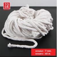 ราคา TODA เชือกมาคราเม่ Macrame เชือกฝ้าย เชือกถักกระเป๋า เชือกเกลียว เชือกเกลียวสีดิบ เชือก ขนาด 1- 8 mm.(ราคาต่อ 1 ขด) เบอร์ 120 (12334636)