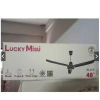 ราคา LUCKY MISU พัดลมเพดาน ลัคกี้มิตซู 36 นิ้ว / 48 นิ้ว / 56 นิ้ว สีขาว / สีเขียว - มาตรฐาน มอก. 934-2558 ดำ LUCKY 48 5สปีด (12633799)