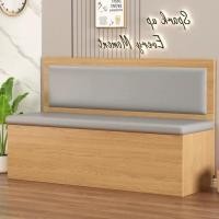ราคา MOLESUN เก้าอี้ไม้+เบาะรองนั่ง พร้อมที่เก็บของ 200*45*85 เบาะหนังPUเทา+ไม้บีช (12643273)